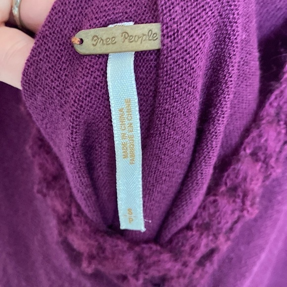 Free People Knit Crochet Top, Size Small - Picture 6 of 10